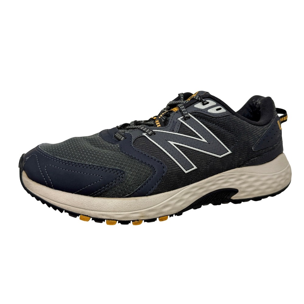 New Balance 410v7 Trail Running Shoes Men's Sz 11 Charcoal Gray Yellow MT410CC7